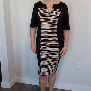 BOGO 50% OFF! Black with tan, short sleeve - Connected Apparel 14W